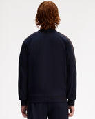 Fred Perry Contrast Tape Track Jacket Navy / Burn Tobacco Track Jackets J5557-40A Style Inspiration | Overkill
