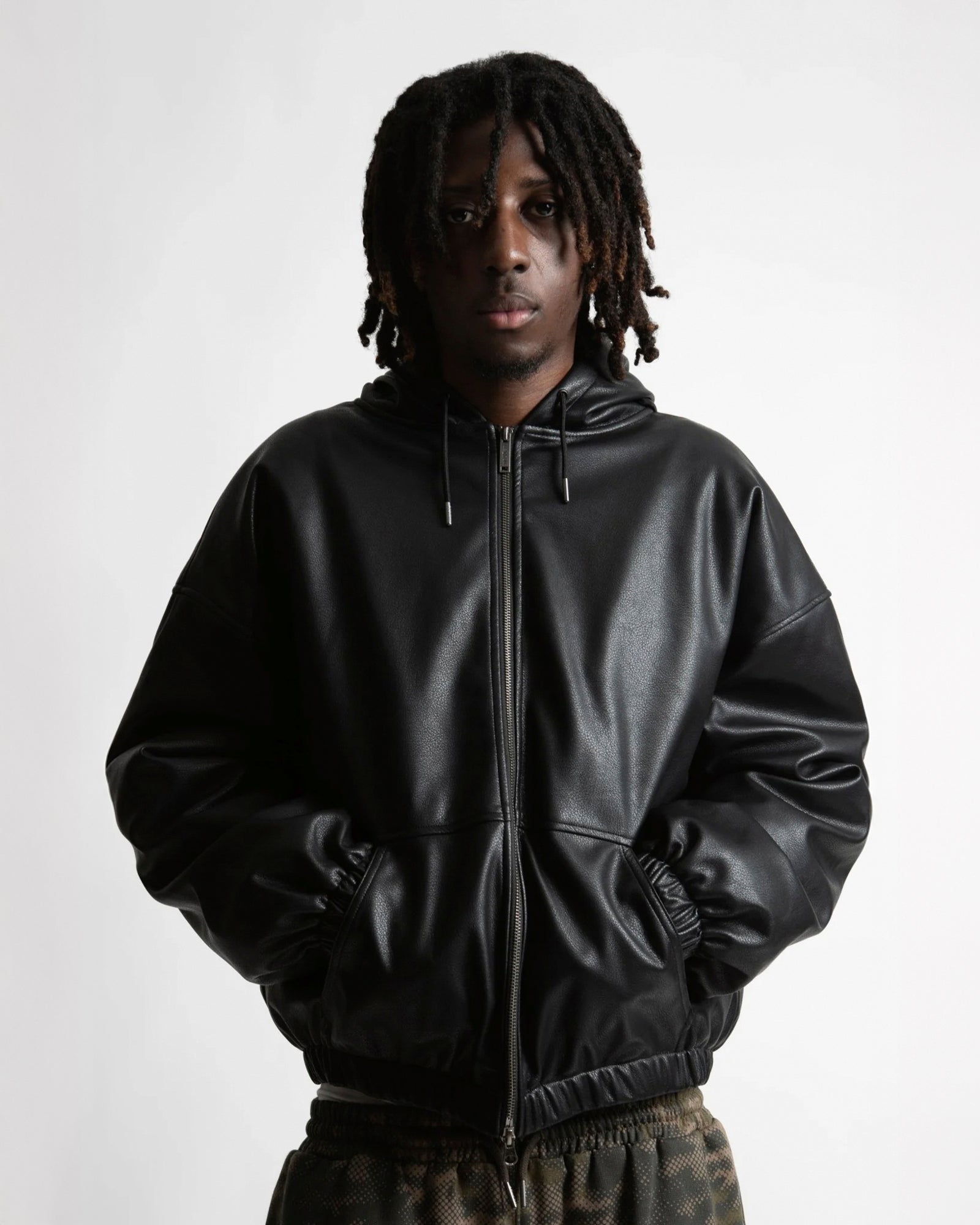 Wasted Paris Kingdom Curve Shelter Jacket Black Jackets 175472 On Model Front View | Overkill
