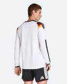 adidas DFB Germany LS Home Jersey White Longsleeves JM1380 On Model Back View | Overkill
