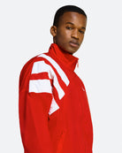 adidas Arch Track Top Better Scarlet / White Track Jackets KD4063 On Model Back View | Overkill
