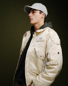 Alpha Industries CWU-45P Rivet Edition Vintage White Bomber & Varsity Jackets 258150-300 Style Inspiration | Overkill
