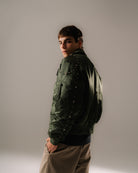Alpha Industries CWU-45P Rivet Edition Sage Green Bomber & Varsity Jackets 258150-01 On Model Back View | Overkill
