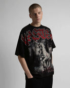 Wasted Paris Defy Boxy T-Shirt Black T-Shirts 175548 On Model Front View | Overkill
