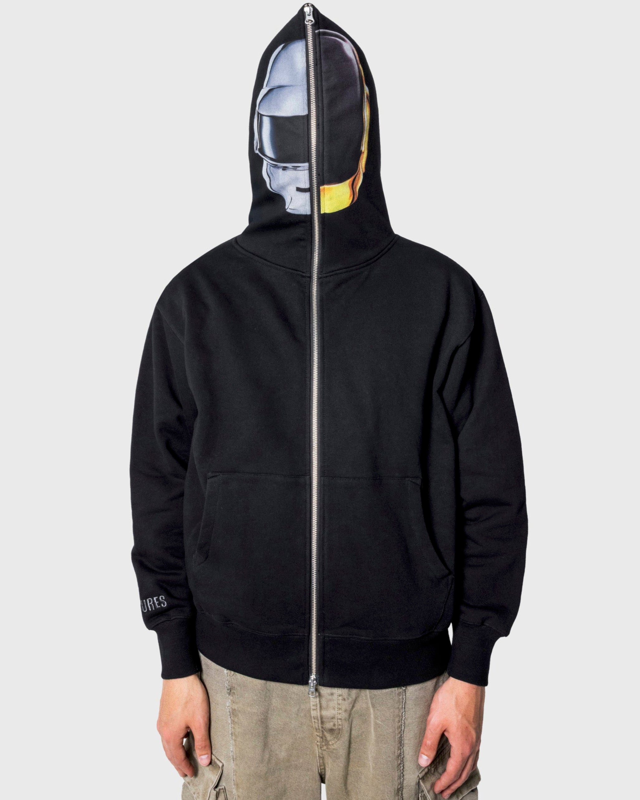 p(R)jectR フーディー ブラック Daft Punk x Pleasures Ram Zip Hoodie P25DP014-Black | OVERKILL