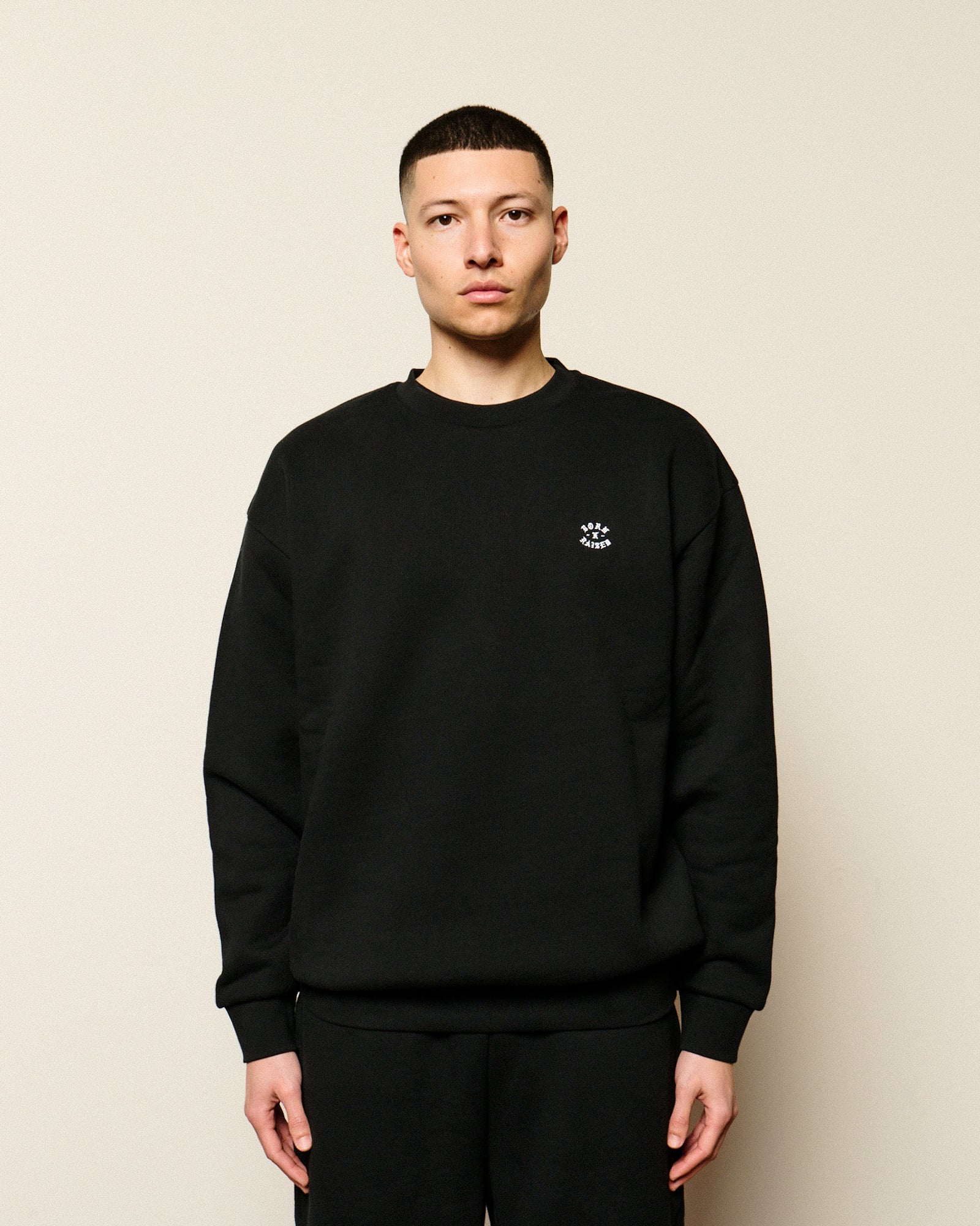 Born x Raised Micro Rocker Crewneck B0004MCRKR-BLK | OVERKILL