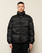 Born x Raised BXR Puffer Jacket Black Puffer Jackets B3030BXRPU-BLK On Model Front View | Overkill
