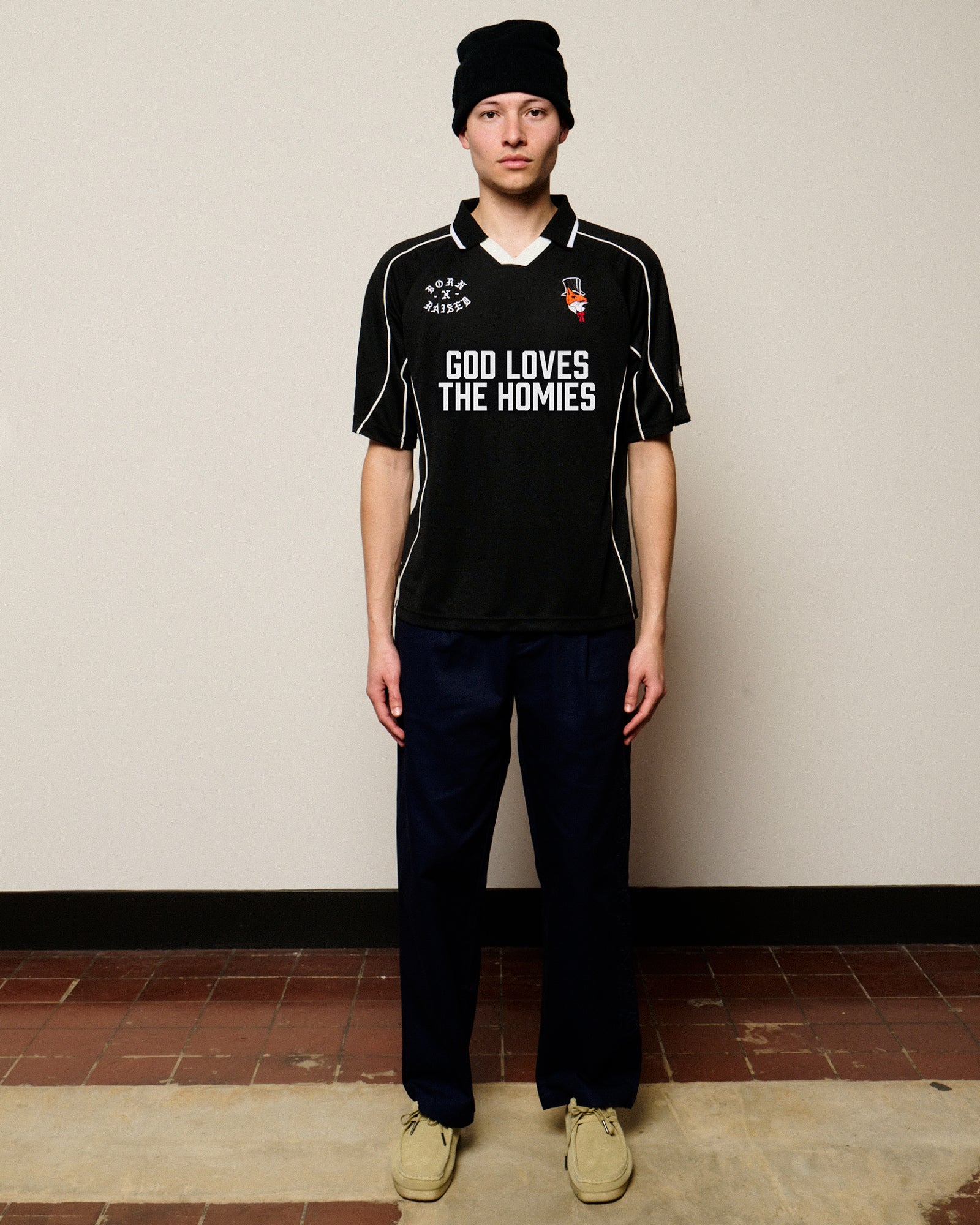 Born x Raised God Loves The Homies Jersey B4033GLHJ-BLK | OVERKILL