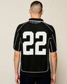 Born x Raised God Loves The Homies Jersey Black T-Shirts B4033GLHJ-BLK On Model Back View | Overkill
