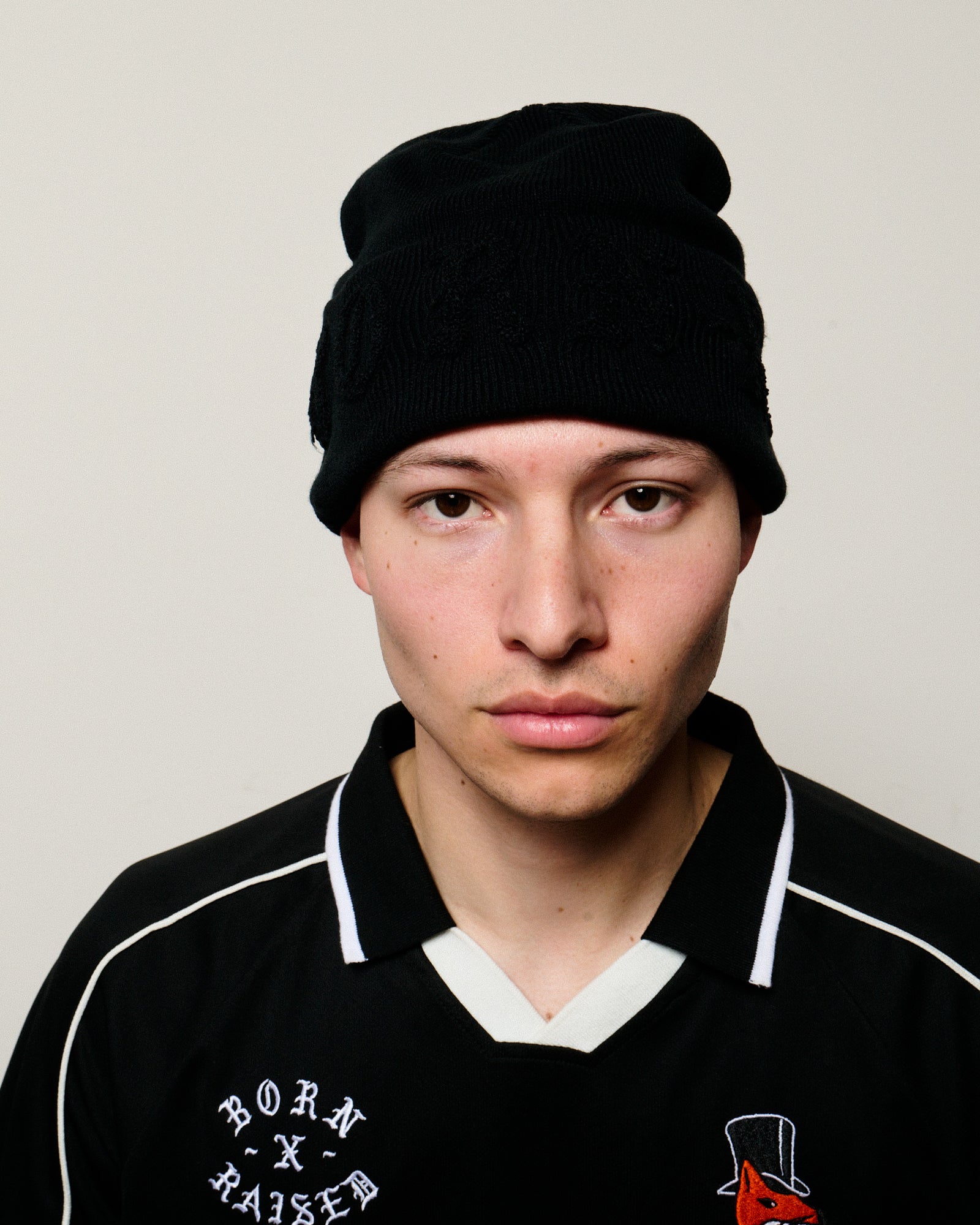 Born x Raised BXR Tonal Knit Beanie B5001BXRTL-BLK | OVERKILL