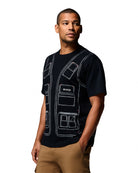 Columbia CSC1938™ V1 Short Sleeve Tee Black T-Shirts XM0095-010 On Model Back View | Overkill
