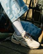 adidas ZX 8000 Alumina / Wonder Beige / Charcoal Low Top Sneakers KH9058 On Feet | Overkill
