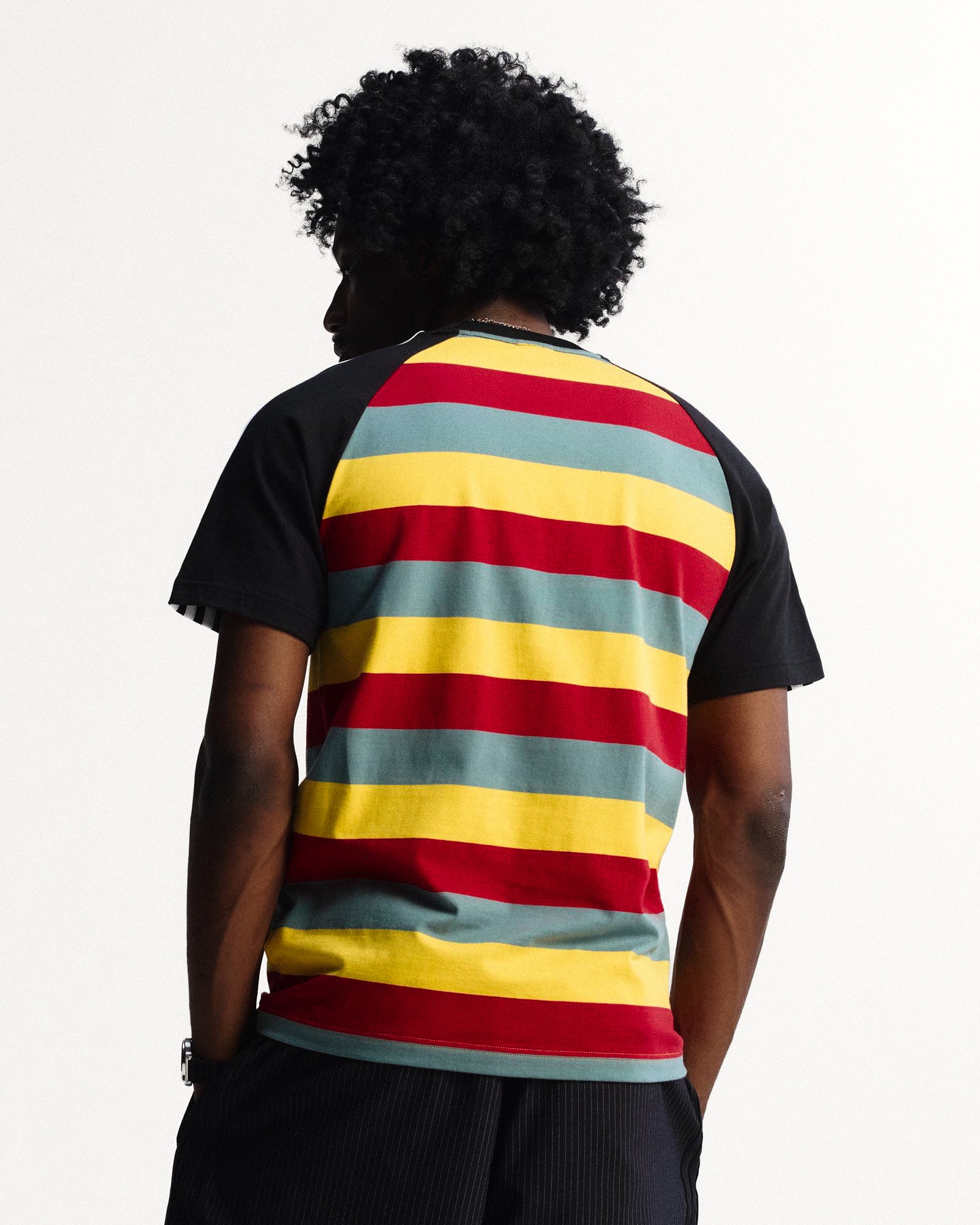 adidas Bob Marley OG Tee Multicolor T-Shirts JY5212 On Model Back View | Overkill
