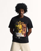 adidas Bob Marley OG Tee Black T-Shirts KD2417 On Model Front View | Overkill
