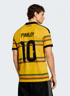 adidas JFF Jamaica Home Jersey M10 Bold Gold T-Shirts KC8785 Close-up | Overkill
