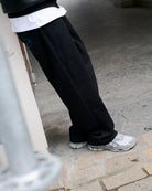 Arte Antwerp Circle Logo Pocket Pants Black Jeans SS26-211P - 1 On Model Front View | Overkill
