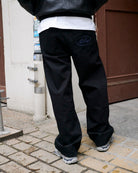 Arte Antwerp Circle Logo Pocket Pants Black Jeans SS26-211P - 1 On Model Back View | Overkill
