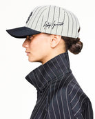 Y-3 Pinstripe Cap Chalk White Caps KR8937 Style Inspiration | Overkill
