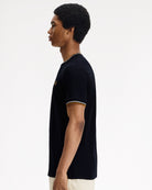 Fred Perry Twin Tipped T-Shirt Black T-Shirts M1588V-P69 Style Inspiration | Overkill
