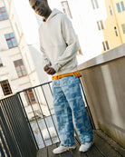 Arte Antwerp Denim Allover Pants Raw Denim Jeans SS26-229P  On Model Front View | Overkill
