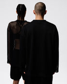 Fragment x Union x Jordan LS Jersey Black / Ivory Longsleeves IM6560 010 On Model Back View | Overkill
