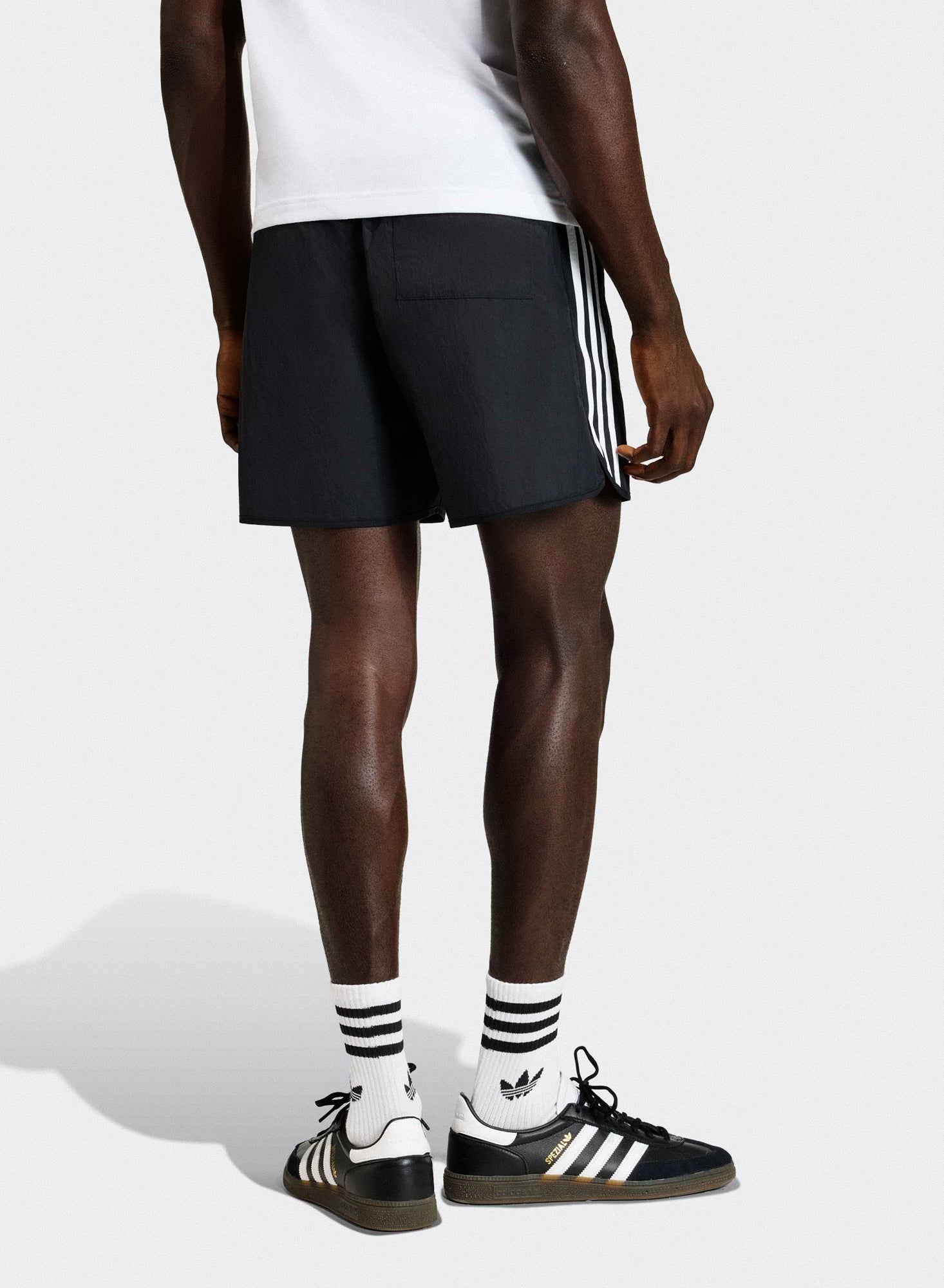 adidas Sprinter Shorts Black Shorts KE3571 On Model Back View | Overkill
