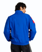 adidas Arch Track Top Collegiate Royal / Better Scarlet Track Jackets KD8427 On Model Back View | Overkill
