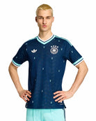 adidas DFB Germany Authentic Away Jersey Collegiate Navy T-Shirts JN2070 On Model Front View | Overkill
