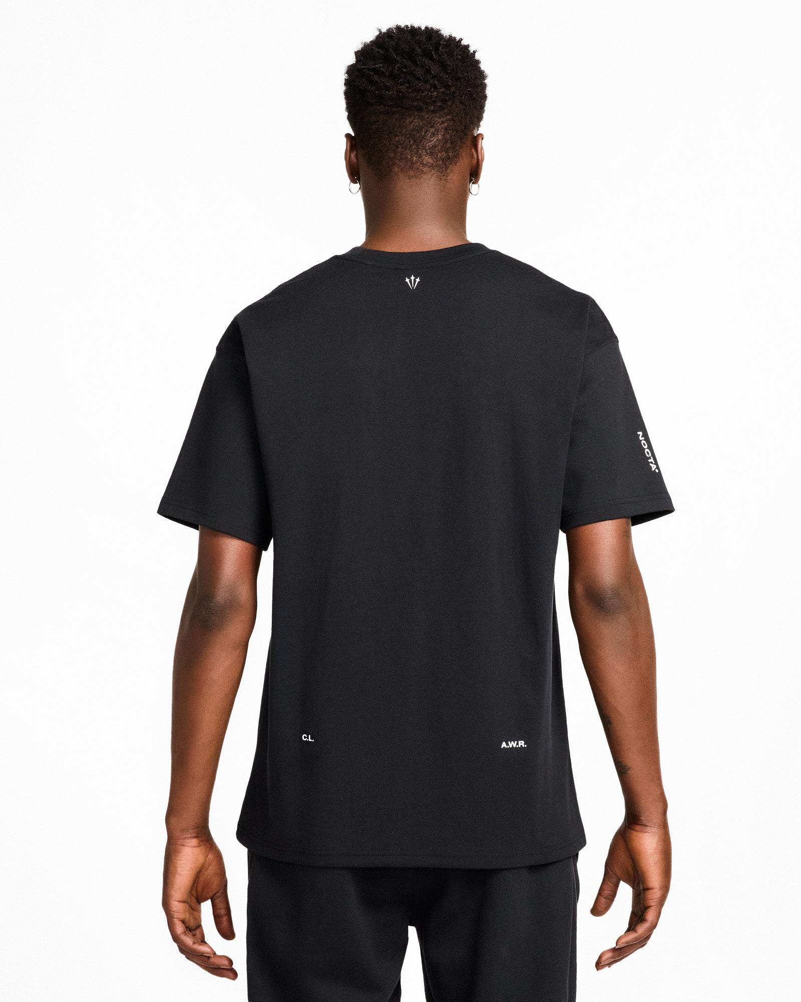 NOCTA x Nike CS SS Tee Black / White T-Shirts IB5673 010 On Model Back View | Overkill

