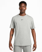 NOCTA x Nike CS SS Tee Dark Grey Heather / Black T-Shirts IB5673 063 On Model Front View | Overkill
