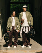 Neighborhood Milt9601 / Trousers / Cotton. Ripstop Olive Drab Jackets 252SPNH-JKM02 On Model Front View | Overkill
