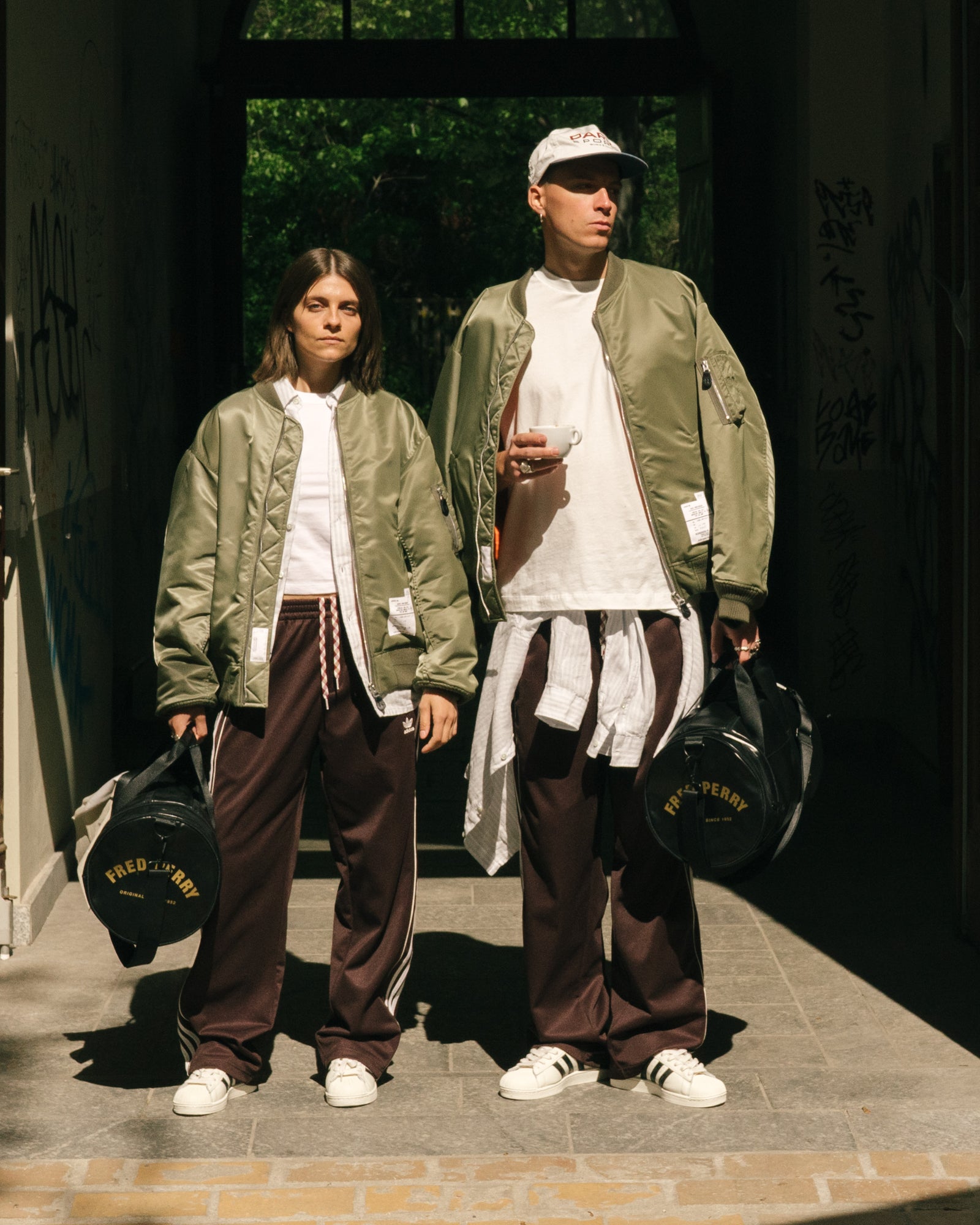 Neighborhood Milt9601 / Trousers / Cotton. Ripstop Olive Drab Jackets 252SPNH-JKM02 On Model Front View | Overkill
