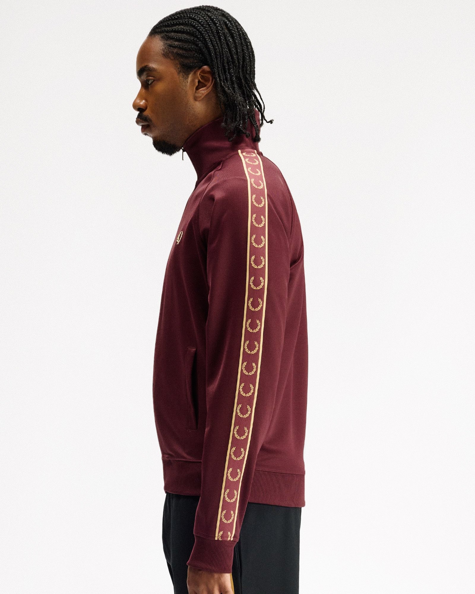 トップス Fred Perry SY3660-03B - Deep Mint / Snow White / Soho Eclipse | Kids
