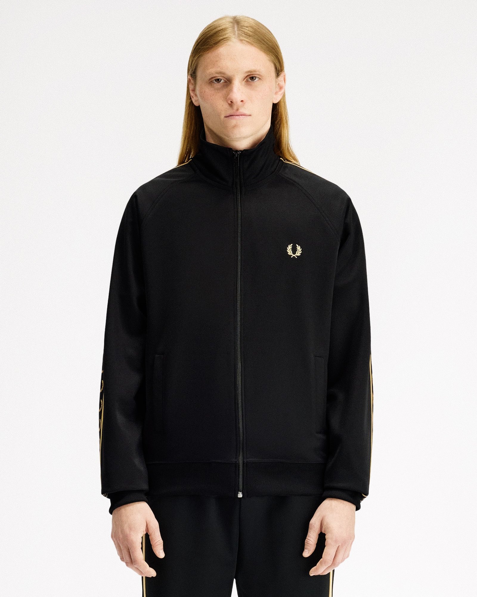 Fred Perry Contrast Tape Track Jacket J5557-90A | OVERKILL