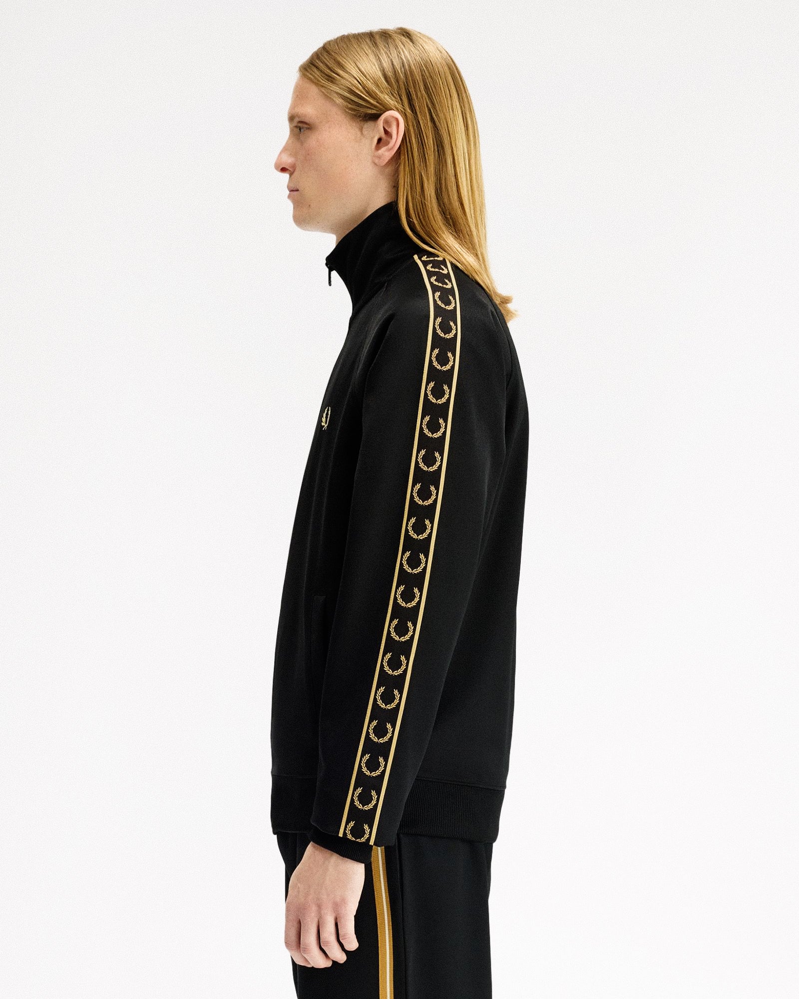 Fred Perry Contrast Tape Track Jacket J5557-90A | OVERKILL