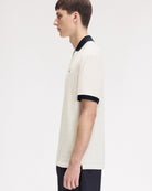 Fred Perry Meyba Printed Polo Shirt Ecru Polo Shirts SM2161-560 Style Inspiration | Overkill
