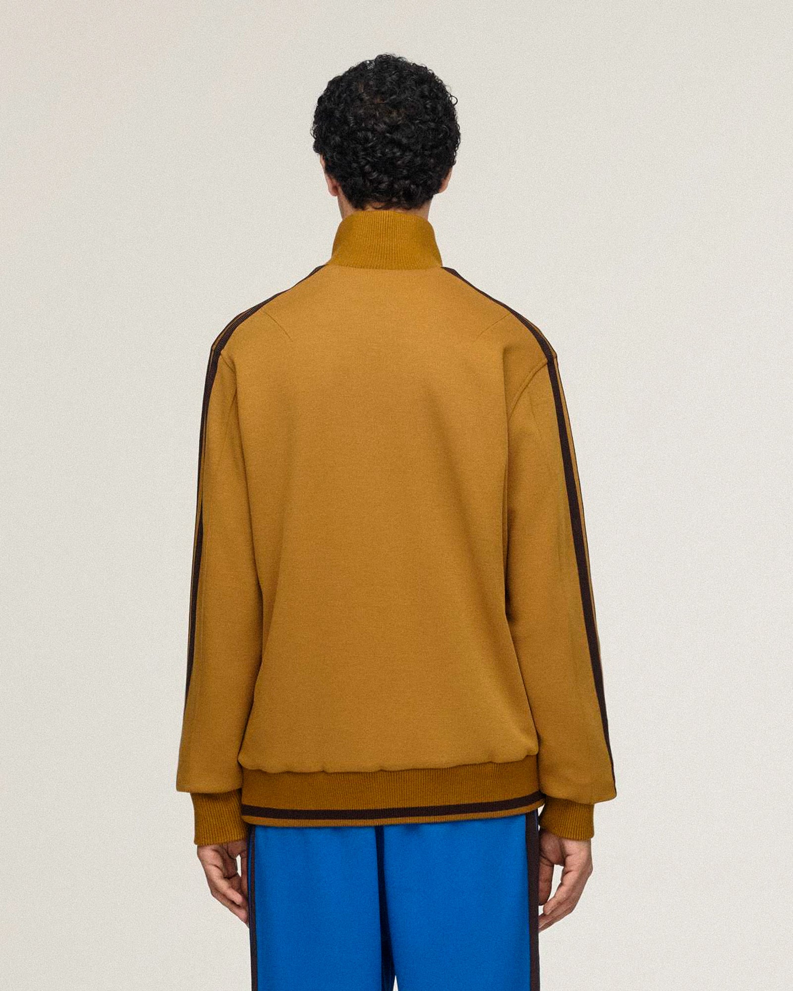 Wales Bonner x Y-3 Track Top Bronze Strata Track Jackets KF9274 On Model Back View | Overkill
