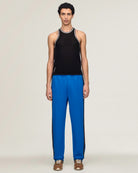 Wales Bonner x Y-3 End Pant Lush Blue Pants KS3972 On Model Front View | Overkill
