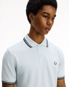 Fred Perry  Twin Tipped Fred Perry Shirt Light Ice / Anchor Grey / Anchor Grey Polo Shirts M3600-03C Style Inspiration | Overkill
