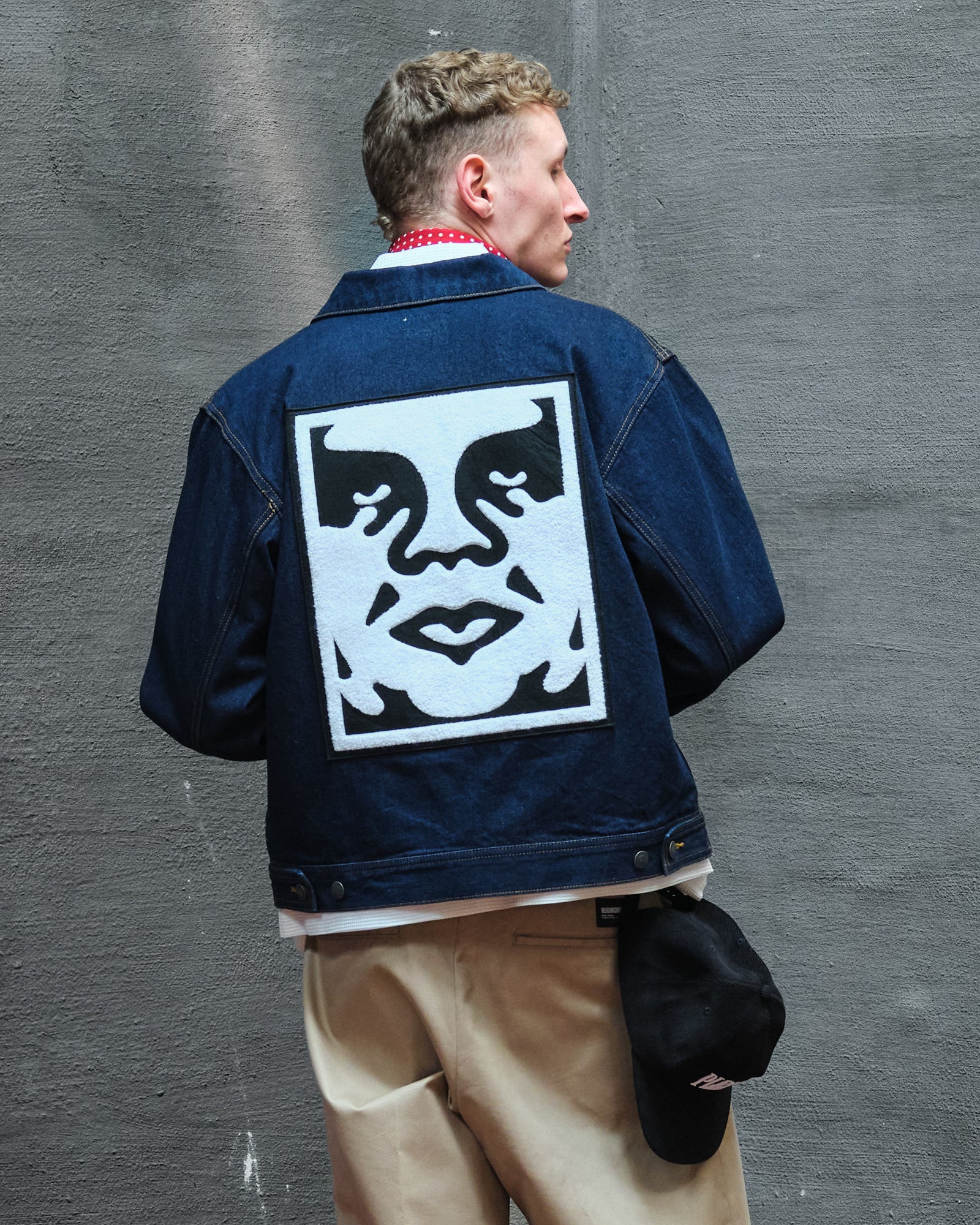 Obey Icon Hardwork Zip Up Jacket 121800591 / Rinse Indigo | OVERKILL