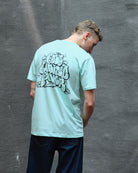 1UP United Power T-Shirt Blue Light T-Shirts Close-up | Overkill