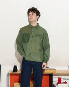 Neighborhood RM Utility Shirt LS Olive Drab Shirts Close-up | Overkill