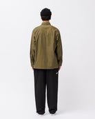 WTAPS CBW / LS / Cotton. Satin Olive Drab Shirts Detail view 1 | Overkill