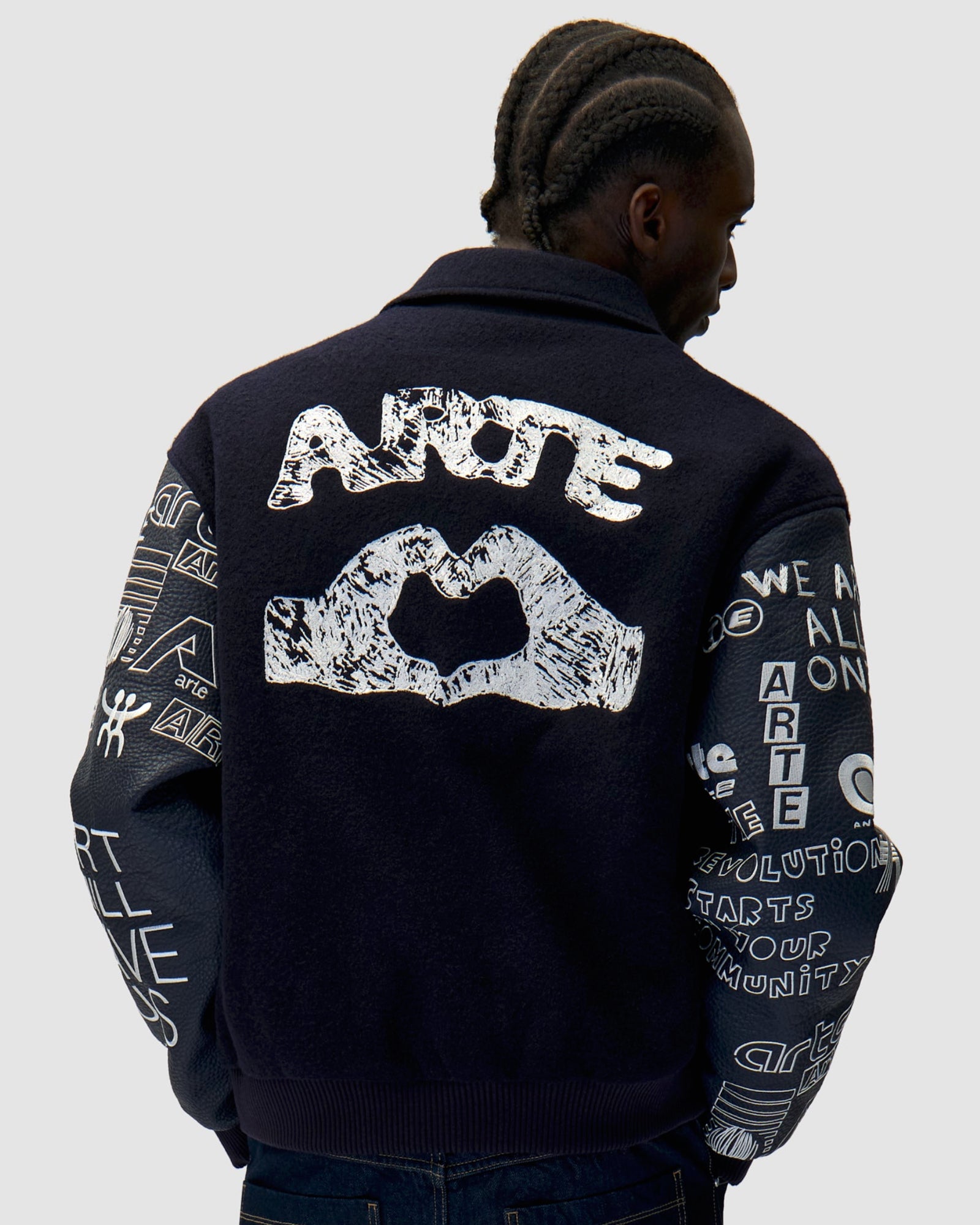 Arte Antwerp Art Saves College Jacket AW25-074J / Navy | OVERKILL