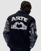 Arte Art Saves College Jacket Navy Bomber & Varsity Jackets AW25-074J / Navy Style Inspiration | Overkill
