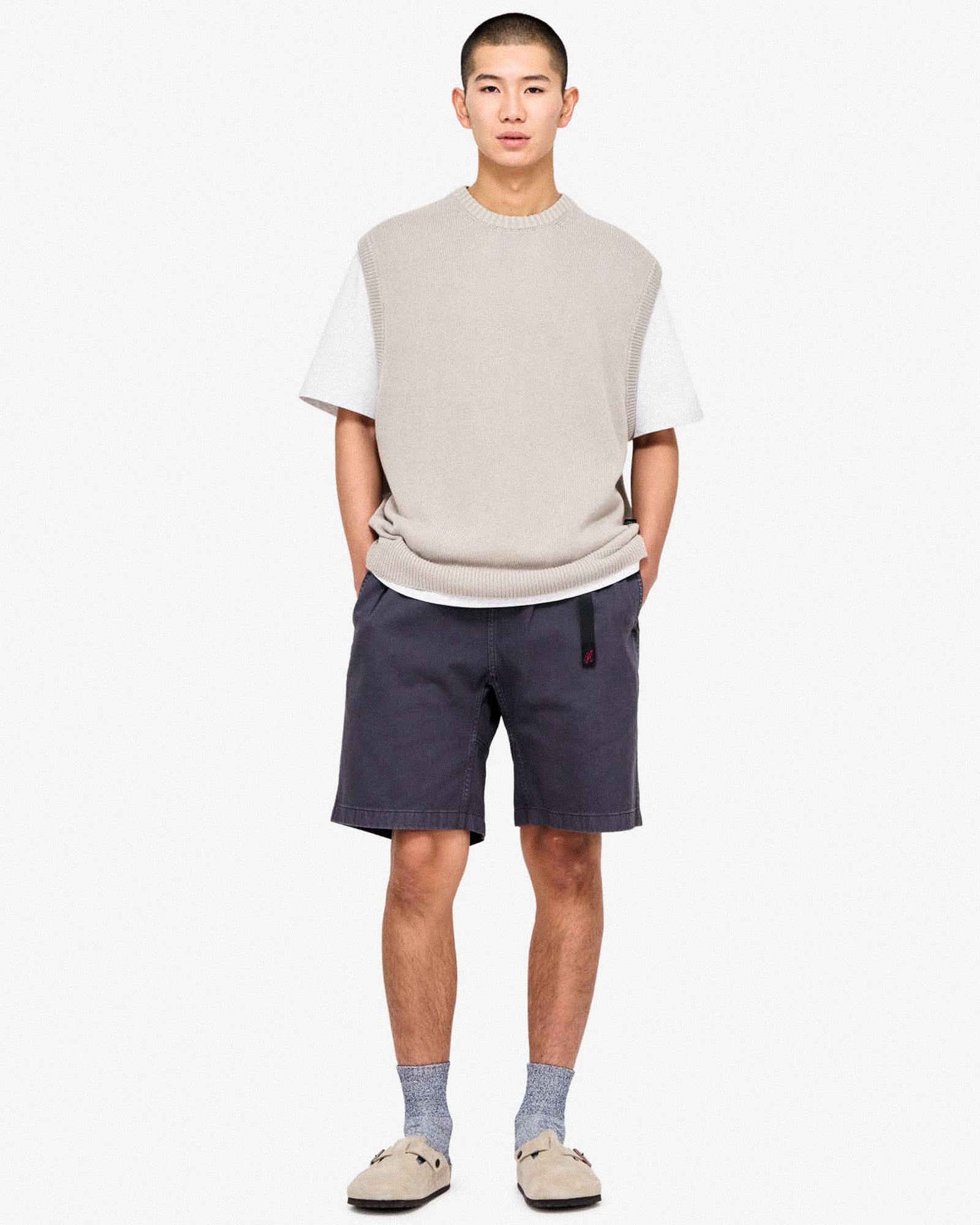 Gramicci G-Short Pigment Dyed G4SM-P123-Fossil Grey Pigment | OVERKILL