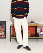 Carhartt WIP Single Knee Pant Dearborn Wax Rinsed Casual Pants Close-up | Overkill