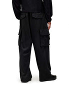 Y-3 Refined Wool Cargo Pants Black Casual Pants IW7453 On Model Back View | Overkill
