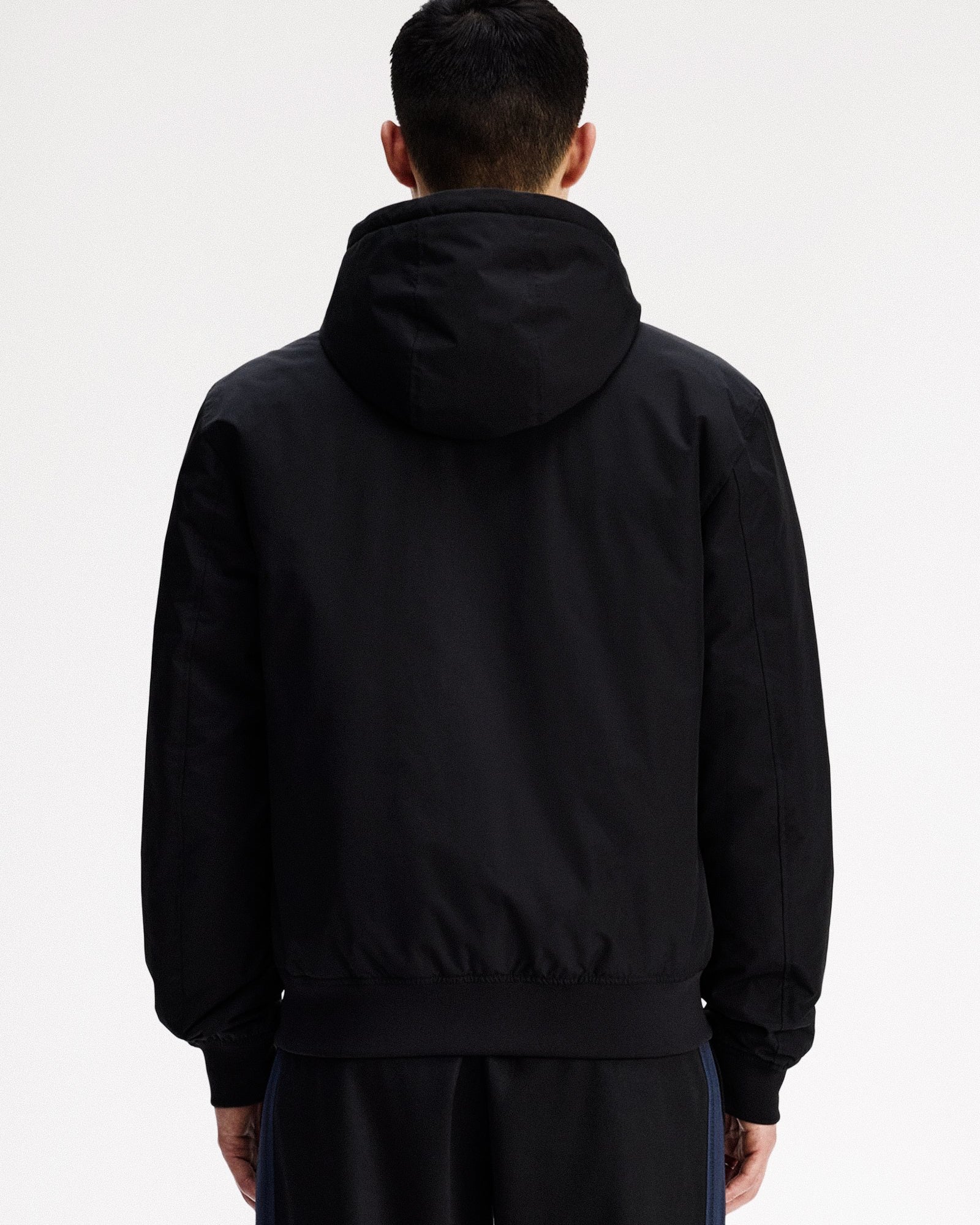 Fred Perry Hooded Brentham Jacket Black Puffer Jackets J1304-102 Style Inspiration | Overkill
