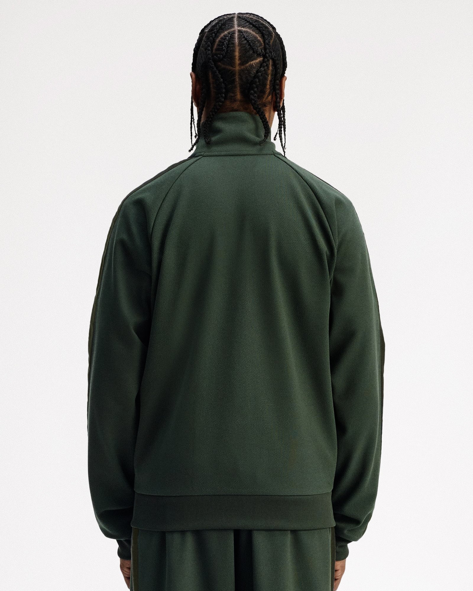 Fred Perry Dash Taped Track Jacket Court Green Track Jackets J1334-X89 Style Inspiration | Overkill
