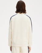 Fred Perry Contrast Tape Track Jacket Ecru / Tennis Blue Track Jackets Detail view 1 | Overkill